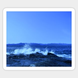 Blue Ocean Waves Sticker